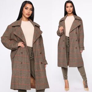 Fashion Nova Tan Trench Coat Elegant and Timeless